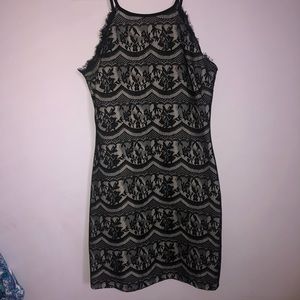 Black and nude lace dress from Windsor!